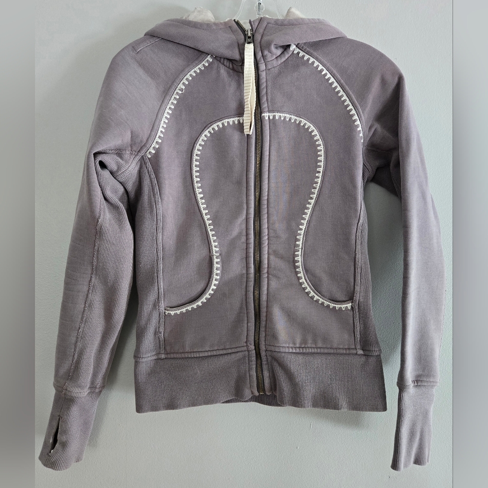 Lululemon Special Edition‎ Scuba Hoodie Purple-Gray Travel Pilow Sz6?
